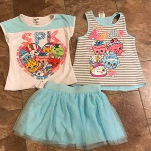 Shopkins skirt set